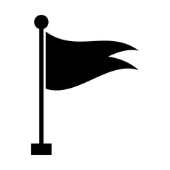 Flag vector silhouette , clip art, and symbol. Shilhouette of  flag concept and simple design