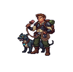 pixel art beast tamer dungeon explorer animal master wild hero