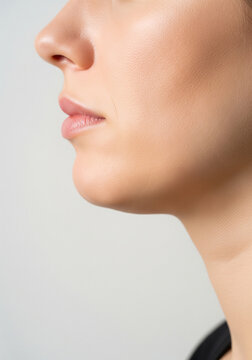 Double Chin (Submental Fat) Profile View