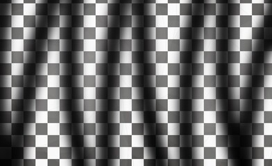black and white seamless pattern, Chess board background with shadow effect