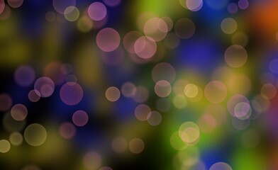 abstract colorful bokeh background, Bacground Bubble circle with backg and white color. Abstract design wallapaper, Blurred color gradient background with bokeh effect