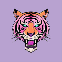 tiger head vector