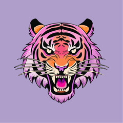 tiger head vector