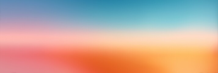 Obraz premium Vibrant abstract gradient blending soft colors of blue and peach.