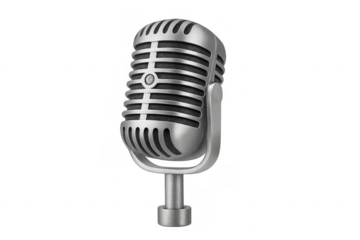 Retro microphone for sound recording and broadcasting