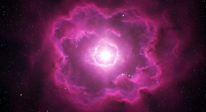 Vibrant Cosmic Nebula - A Celestial Symphony of Light and Color.