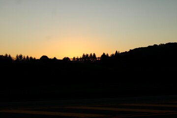 Sunrising over the meadow 