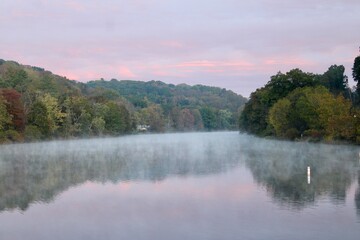 lake in the morning