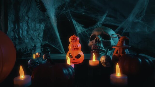 Halloween Decorations Mist Skull Lantern 1