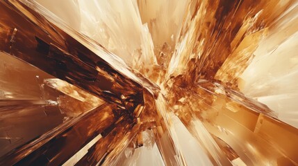 Abstract geometric art, dynamic forms, warm tones. Possible use background, website design