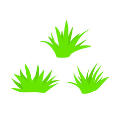 Simple vector illustration of green grass blades, clean and minimal design ideal for nature, landscape, and eco-friendly graphics