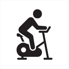 3d render of a fitness man silhouette vector art icon illustration on white background