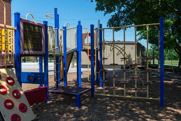 Colorful Playground Structure in Park