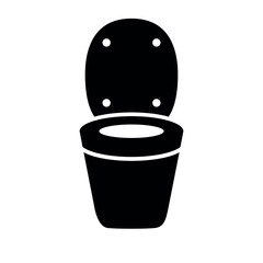 toilet bowl icon vector design template