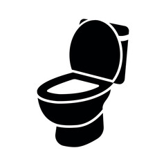 toilet bowl icon vector design template