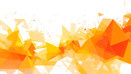 Abstract angular orange illustration