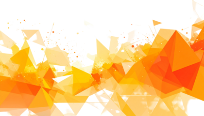 Abstract angular orange illustration