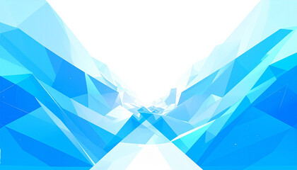 Abstract blue geometric low poly