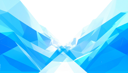 Abstract blue geometric low poly