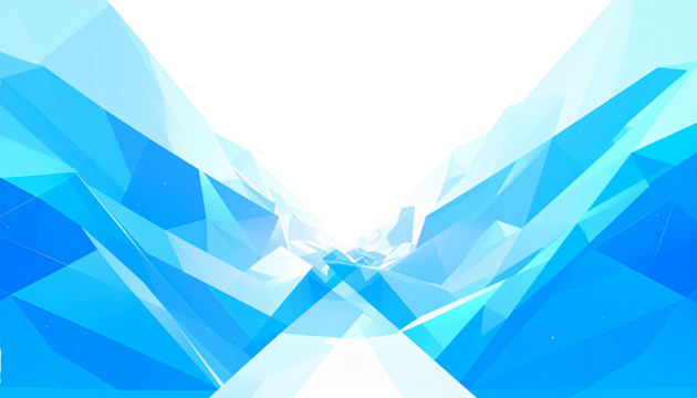Abstract blue geometric low poly - Powered by Adobe