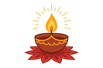 Decorative Diya Lamp for Festival Celebrations