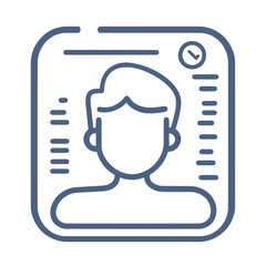 abstract line art vector artwork of multilayered protection for personal information