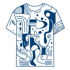 creative concept vector art of tshirt with urban graffitiinspired prints