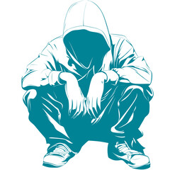 cute hand drawn doodle style vector of hacking attempt detected