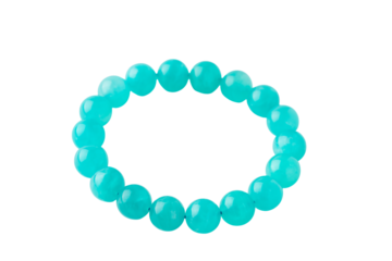 透明背景（png）にアマゾナイトのブレスレット