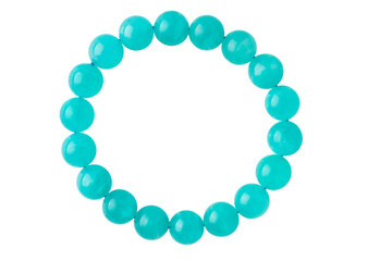 透明背景（png）にアマゾナイトのブレスレット