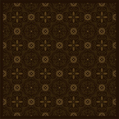 Traditional cloth with beautiful patterns. Modern Indonesian batik motif vector.