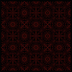 Traditional cloth with beautiful patterns. Modern Indonesian batik motif vector.