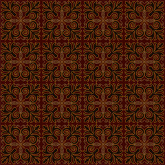 Traditional cloth with beautiful patterns. Modern Indonesian batik motif vector.