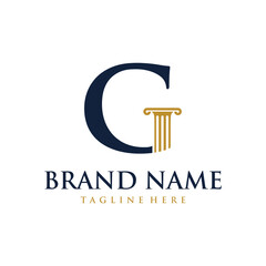 Alphabet Letter Justice Luxury Logo Vector