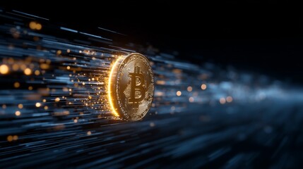 Bitcoin Digital Space Flight Animation/ビットコインデジタル空間飛行アニメーション9