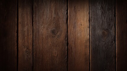 Naklejka premium A wooden texture background, dark brown, planks, high detail