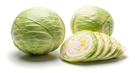 cabbage isolated on white