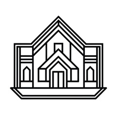 house icon vector construction illustration design symbol icon logo