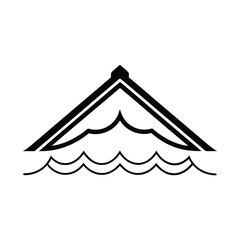 vector illustration of a circus tent icon logo symbol tent design