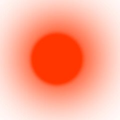 Abstract radial glow effect concentric circles intense fiery orange red warm glowing center soft edges blurring into darkness isolated on transparent background