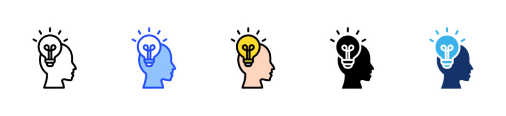 Problem Solver Icon Collection With Multiple Styles