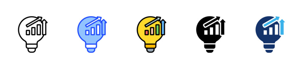 Actionable Insights Icon Collection With Multiple Styles