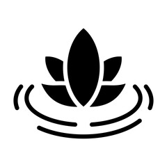 Calm Icon - Solid Black