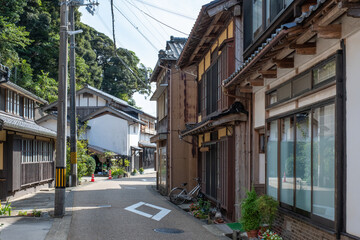 伊根の舟屋　町並み　通り