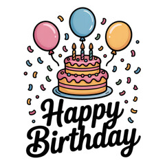 birthday card with cake