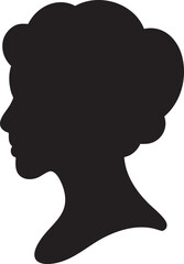 Abstract geometric silhouette of a stylized object isolated on transparent background cameo