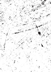 Abstract Black White Grunge Scratched Distressed Overlay Texture Vector