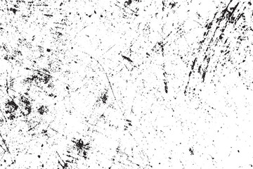 Distressed Black and White Grunge Scratch Texture Overlay Vector Art