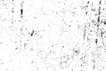 Distressed Grunge Texture Overlay Black and White, Gritty Effect Vector Background
