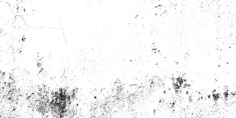 Abstract Black White Grunge Texture Overlay, Distressed Rough Surface Design Element, Vintage Aged Wall Background Vector